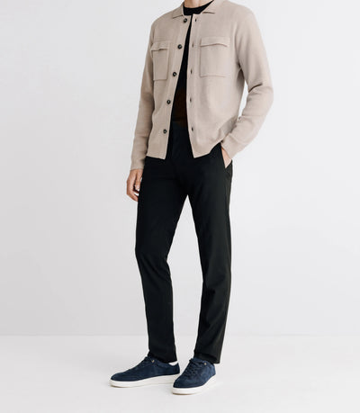 Pull en laine mérinos beige - IZAC