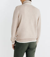 Pull col roulé beige - IZAC