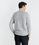 Pull col roulé gris - IZAC