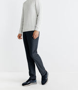 Pull col roulé torsadé gris - IZAC