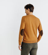 Pull col V manches longues camel - IZAC