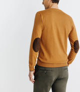 Pull col V manches longues camel - IZAC