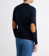 Pull col V manches longues marine - IZAC