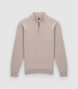 Pull col montant taupe - IZAC