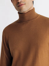 Pull col roulé camel - IZAC