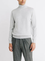 Pull col roulé gris chine - IZAC