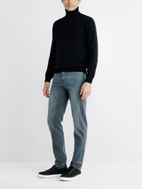 Pull col roulé noir - IZAC