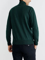Pull col roulé vert fonce - IZAC