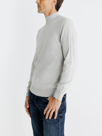 Pull col cheminée gris chine - IZAC