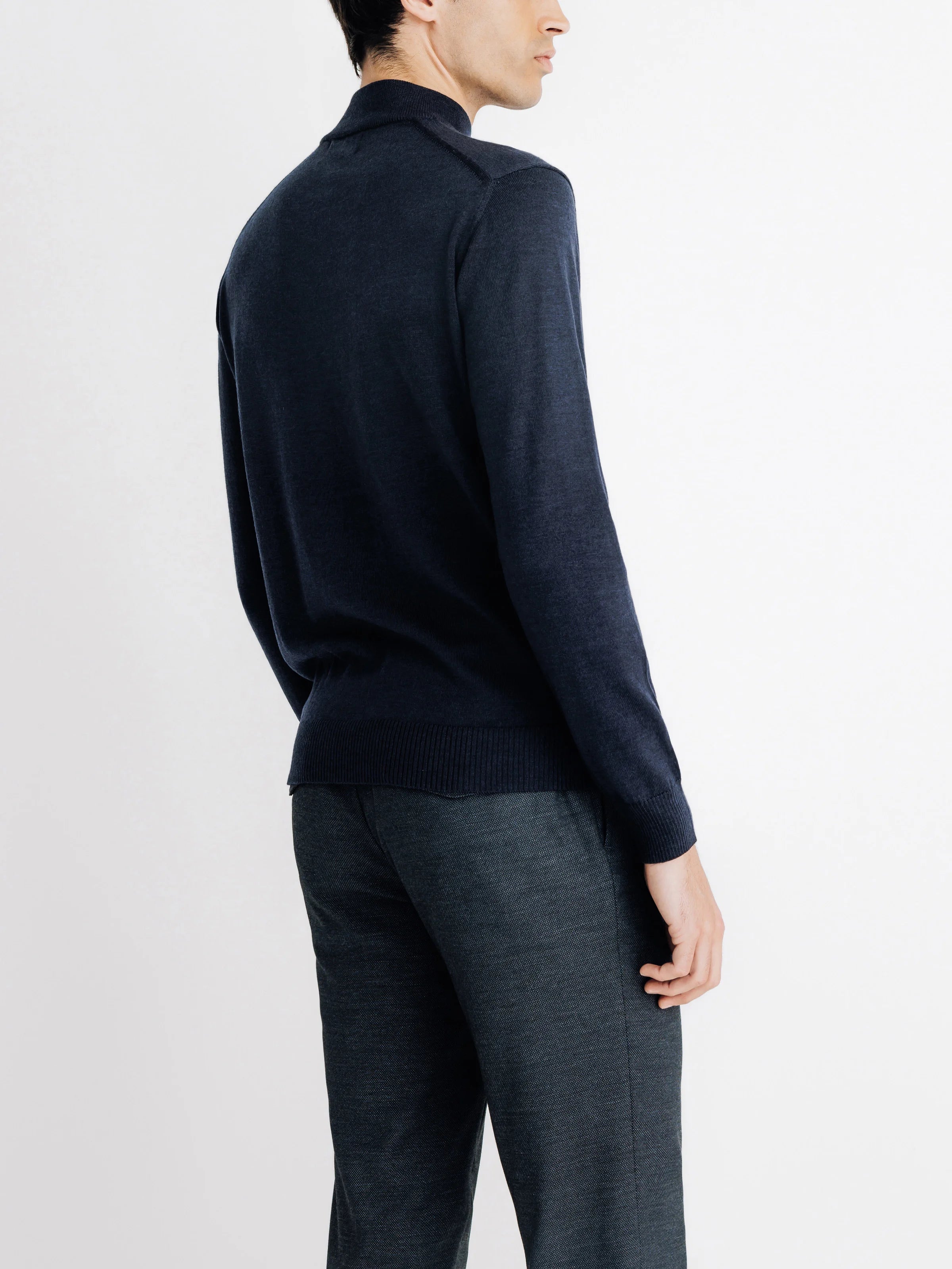 Pull col cheminée marine - IZAC