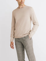 Pull col rond beige - IZAC