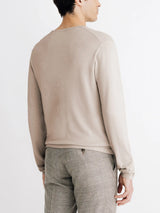 Pull col rond beige - IZAC