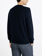 Pull col rond marine - IZAC