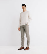 Pull col roulé en laine mérinos beige - IZAC