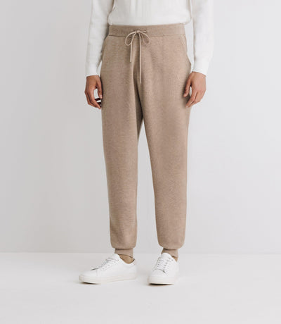 Jogging en maille beige - IZAC