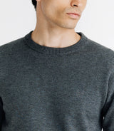 Pull sweat col rond anthracite - IZAC