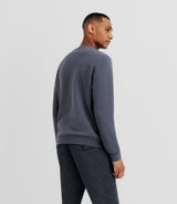 Pull sweat avec broderie anthracite - IZAC