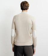 Pull col montant demi zippé beige - IZAC