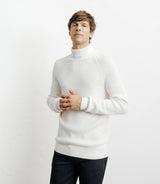 Pull col roulé uni écru - IZAC