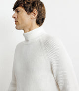 Pull col roulé uni écru - IZAC