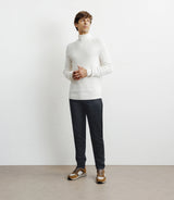 Pull col roulé uni écru - IZAC