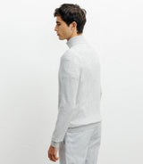 Pull col montant gris chiné - IZAC