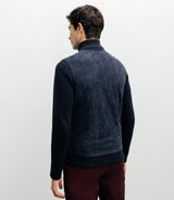 Gilet zip bi - matière marine - IZAC