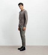 Cardigan surchemise en maille chatain - IZAC