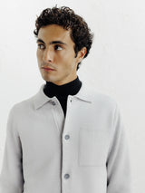 Cardigan surchemise en maille gris chine - IZAC