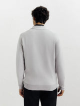 Cardigan surchemise en maille gris chine - IZAC