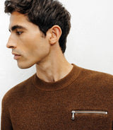 Pull col rond bronze - IZAC