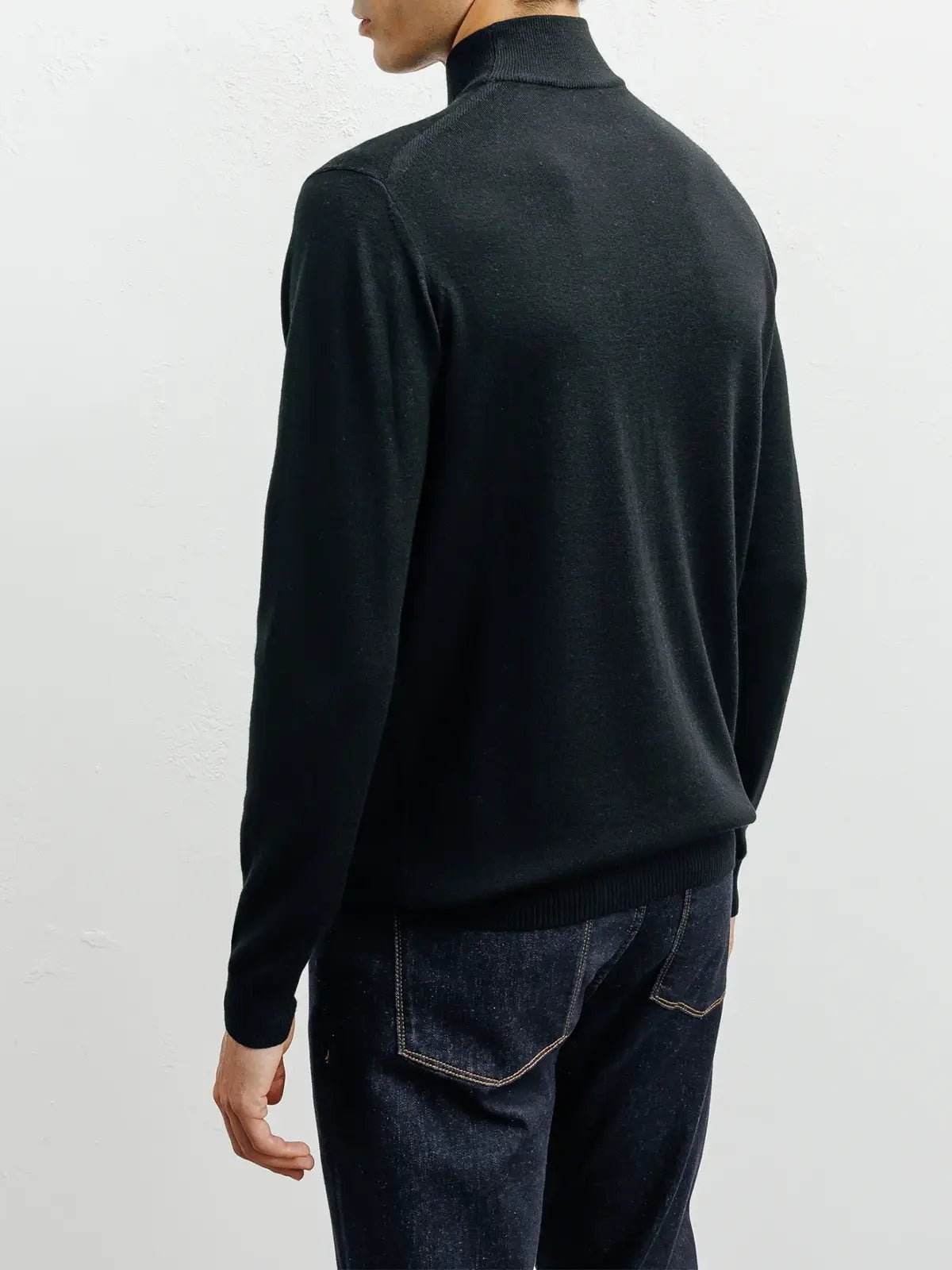 Pull col cheminée noir - IZAC