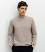 Pull col cheminée beige - IZAC