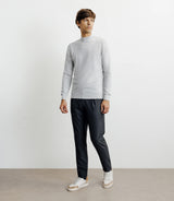 Pull col cheminée gris chiné - IZAC