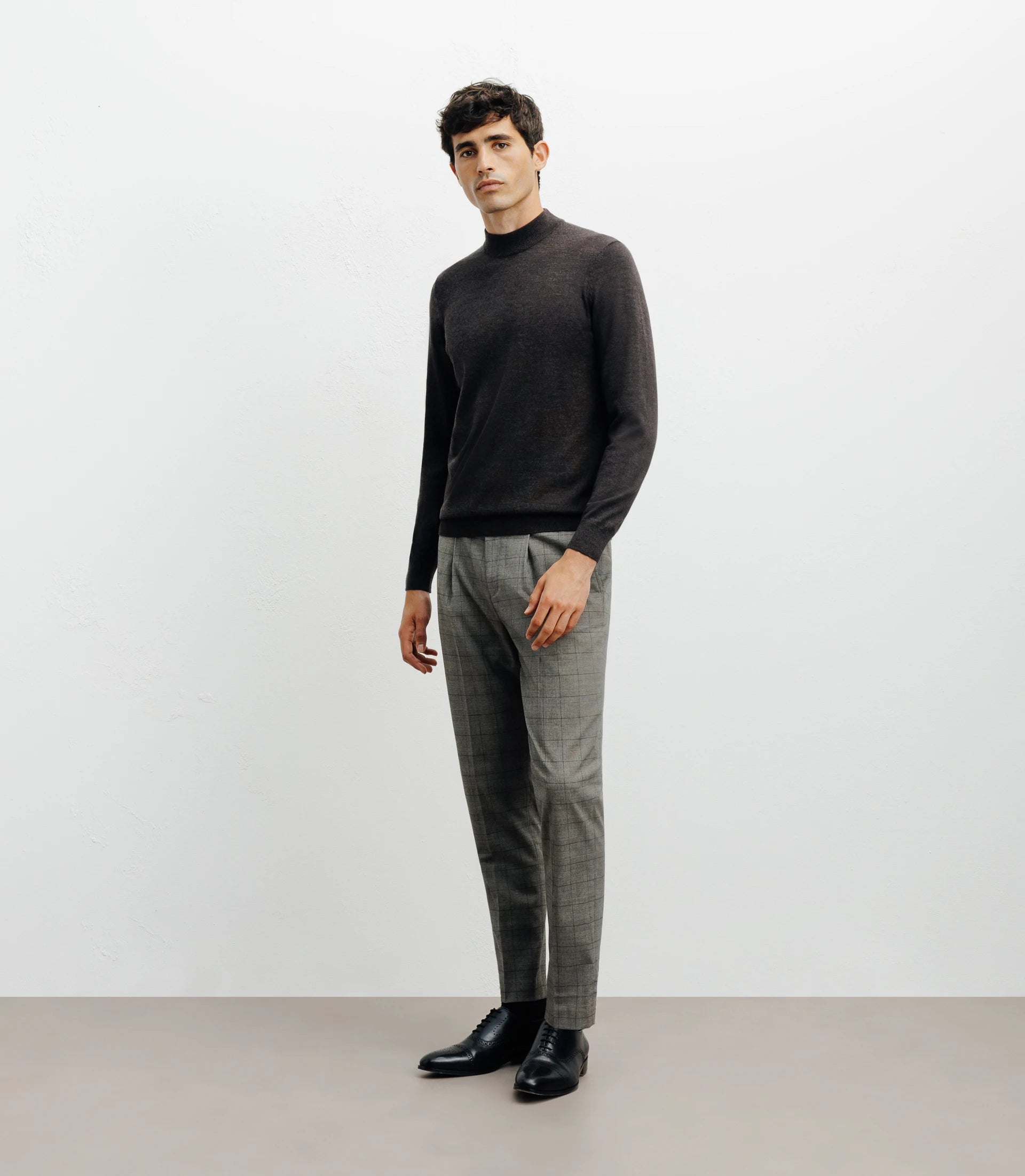 Pull col cheminée réglisse - IZAC