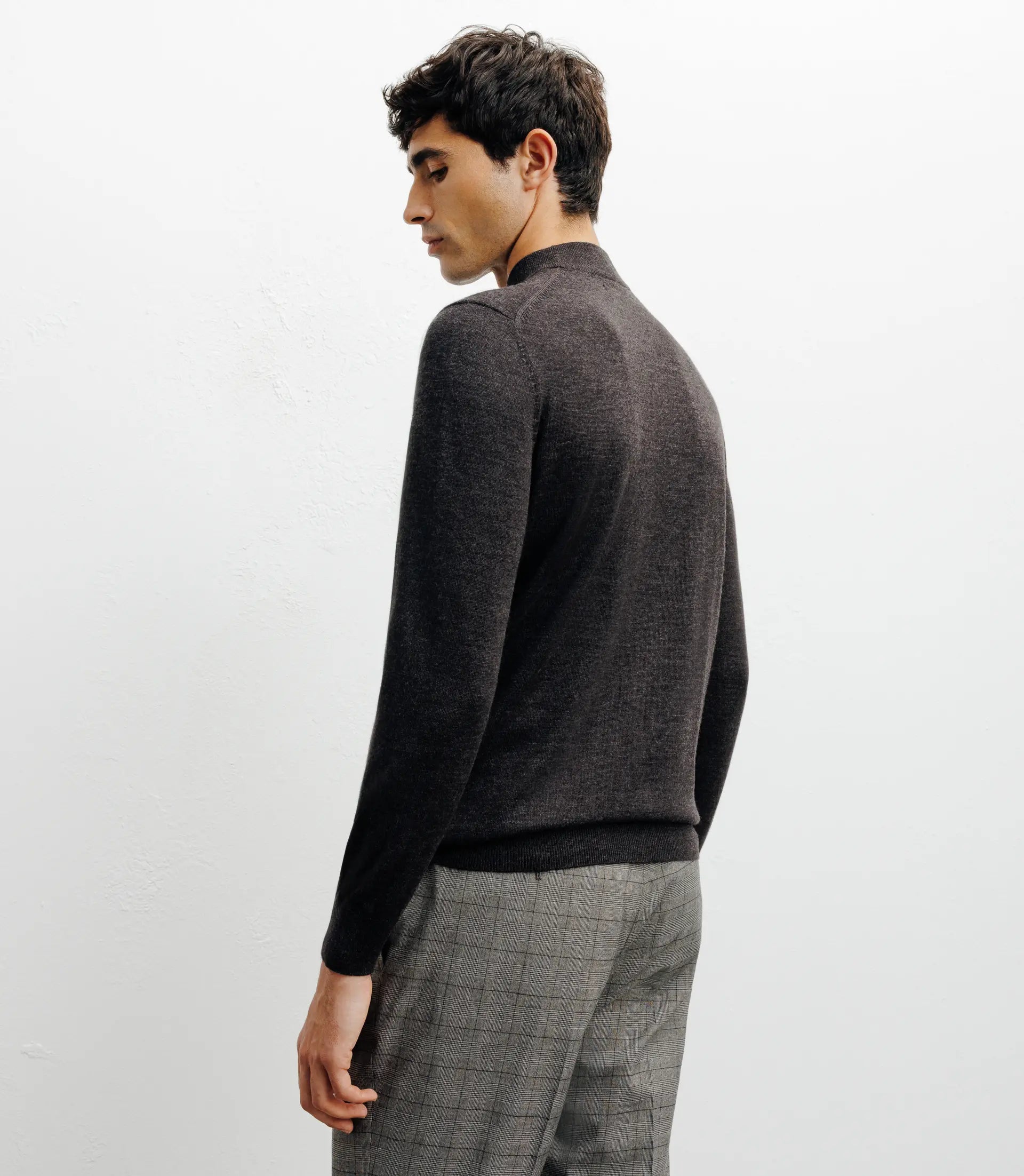 Pull col cheminée réglisse - IZAC