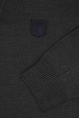 Pull col polo ouvert anthracite - IZAC