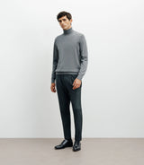 Pull col roulé gris - IZAC