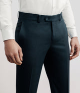 Pantalon ville en laine bleu marine - IZAC