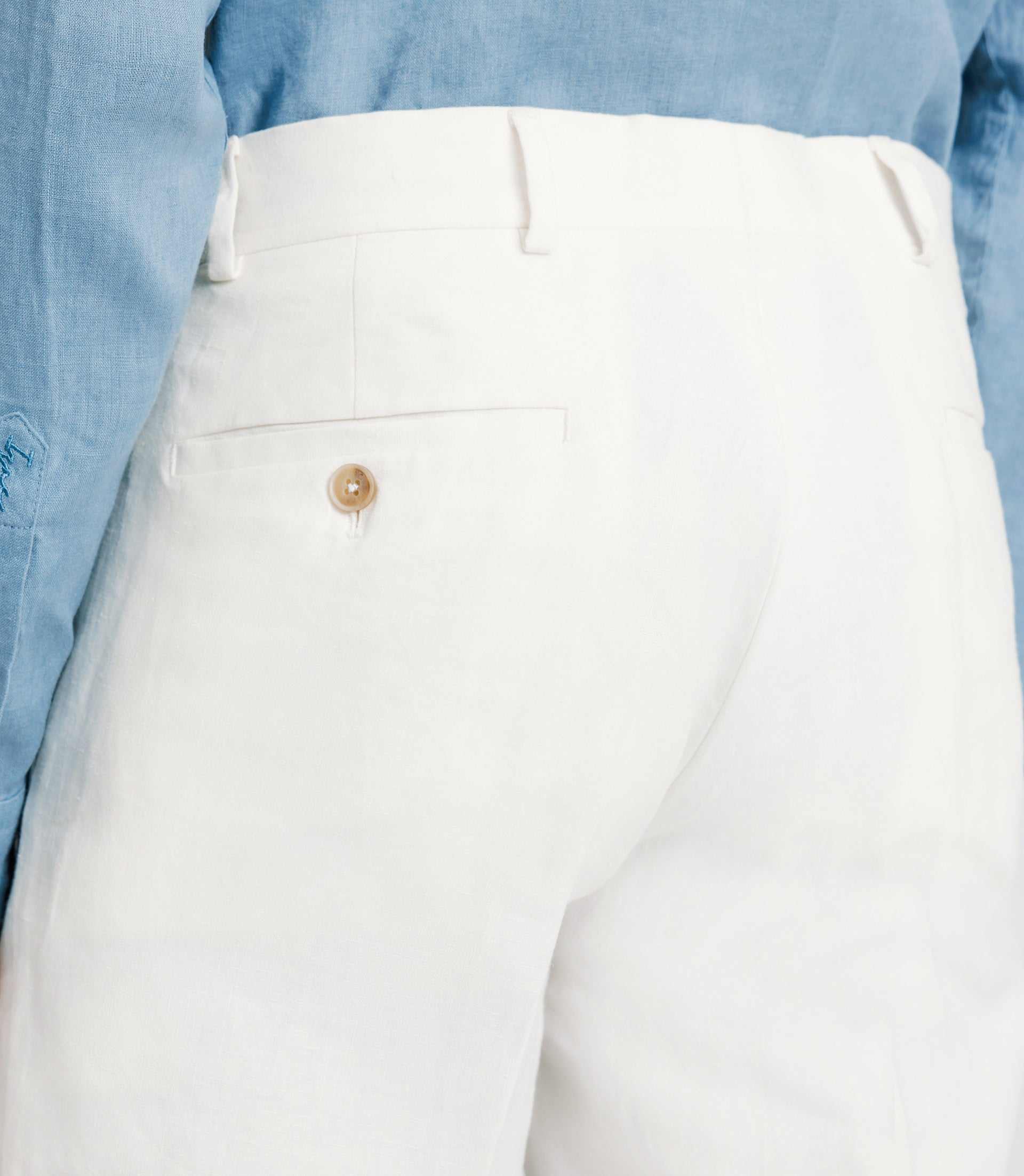 Pants in white linen BCELESTE