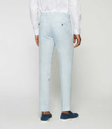 Pantalon ville 100% lin bleu ciel - IZAC