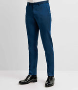 Blue technical fabric city pants