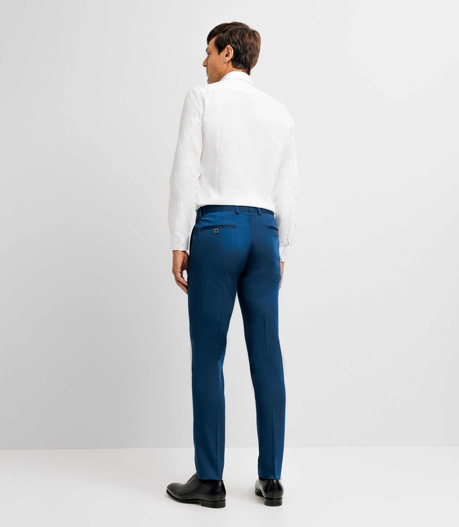 Blue technical fabric city pants