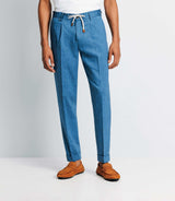 City pants with cordon blue indigo