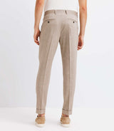 City pants with taupe cord