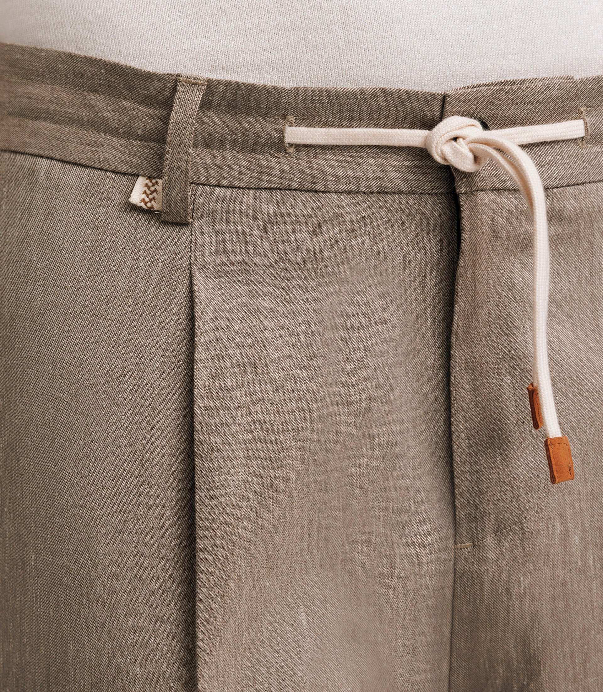 Pantalon ville avec cordon taupe