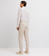 100% beige city pants