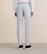 Pantalon 100% lin bleu ciel - IZAC