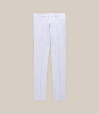 Pantalon ville 100% lin gris - IZAC