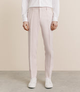 100% pink linen pants